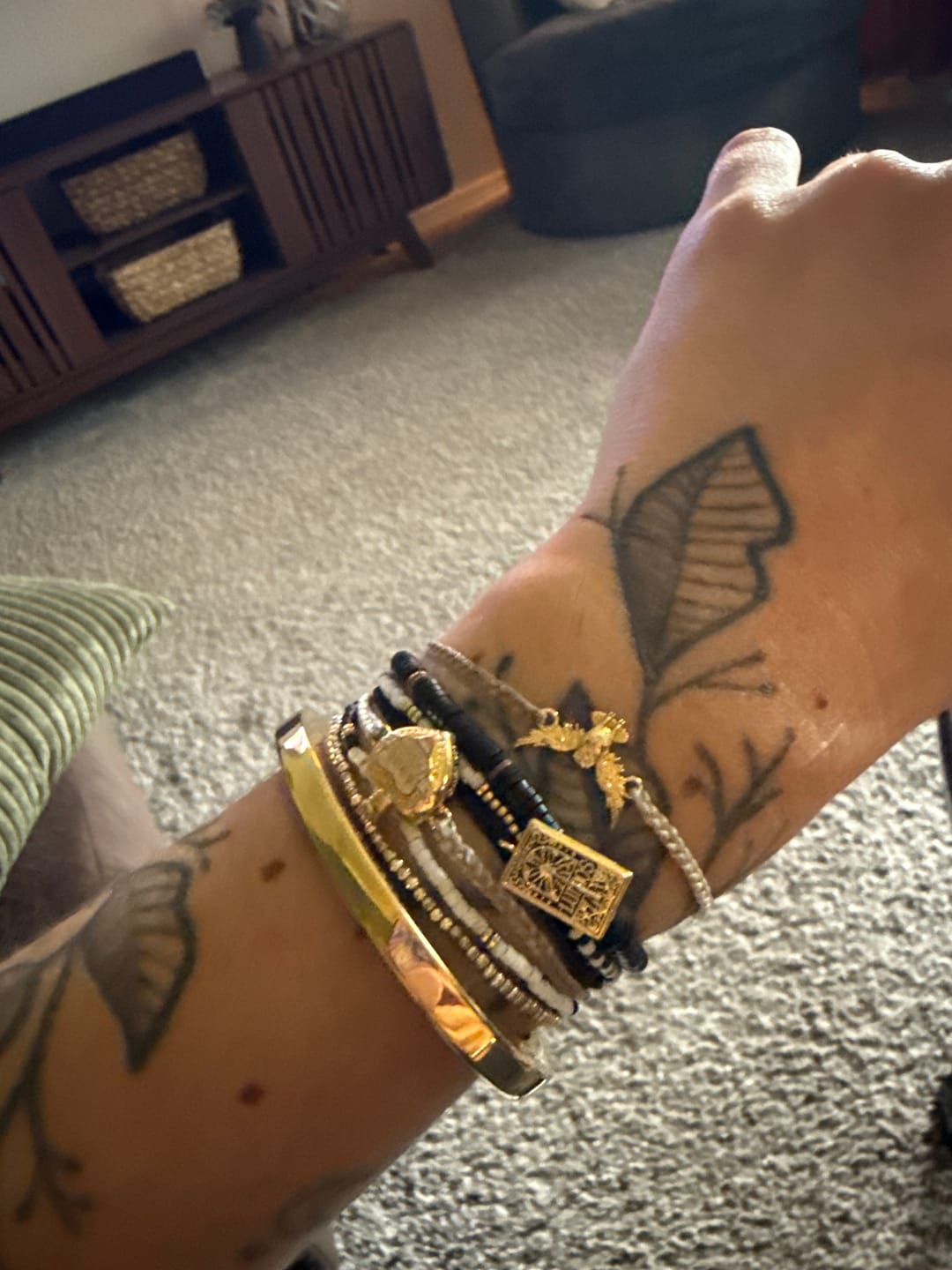 Customer photo review of Hair-tie Hider Cuff Bracelet