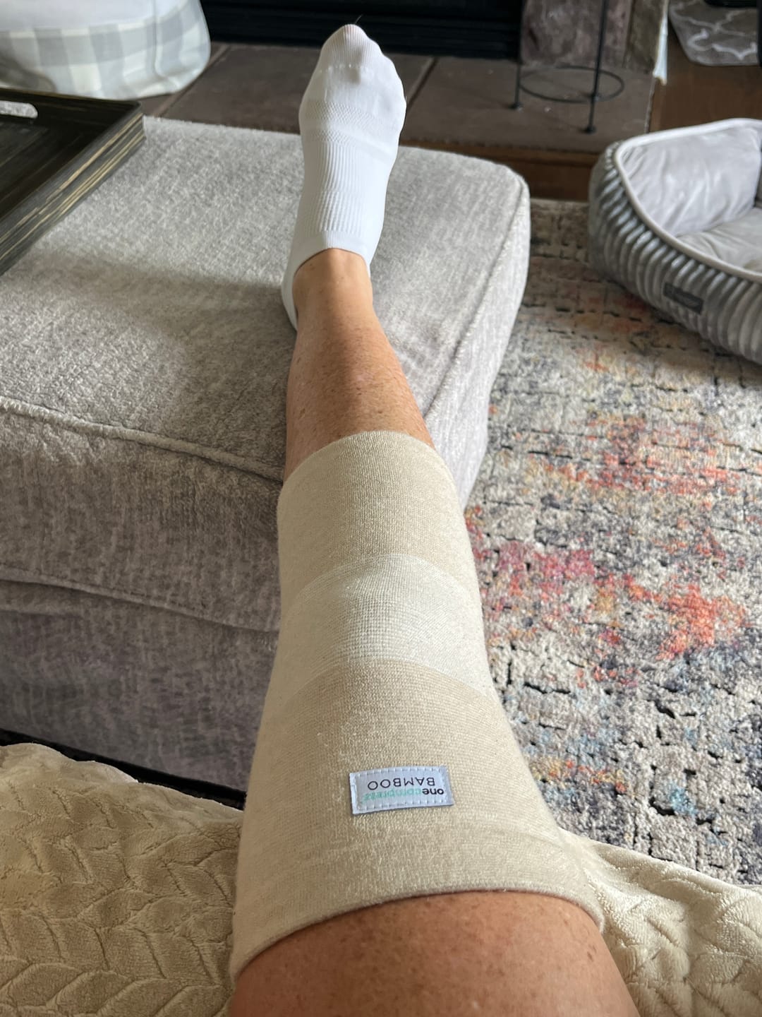 Customer photo review of Premium Bamboo Knee Sleeve (Single)