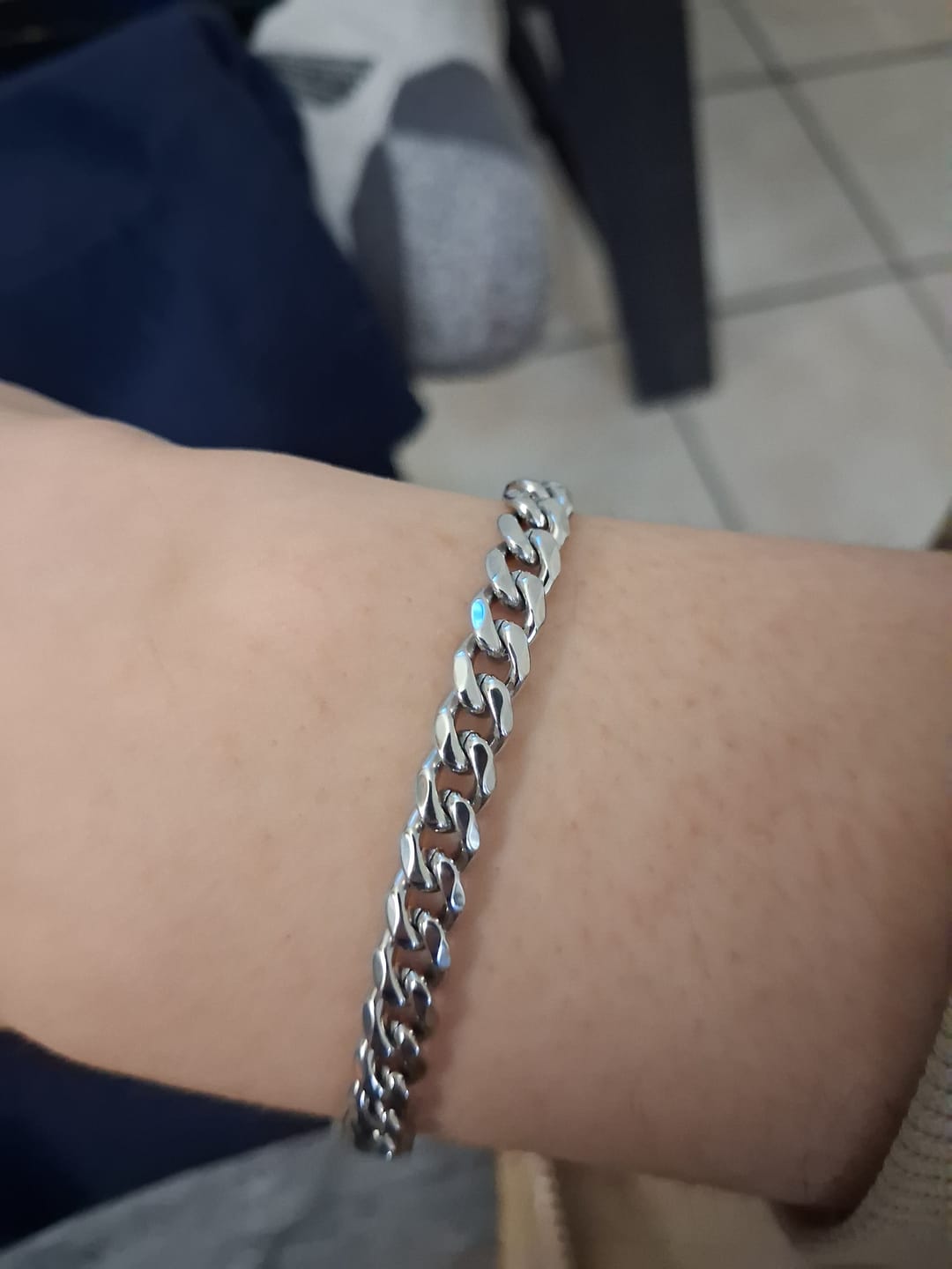 Customer photo review of CUBAN LINK BRACELET