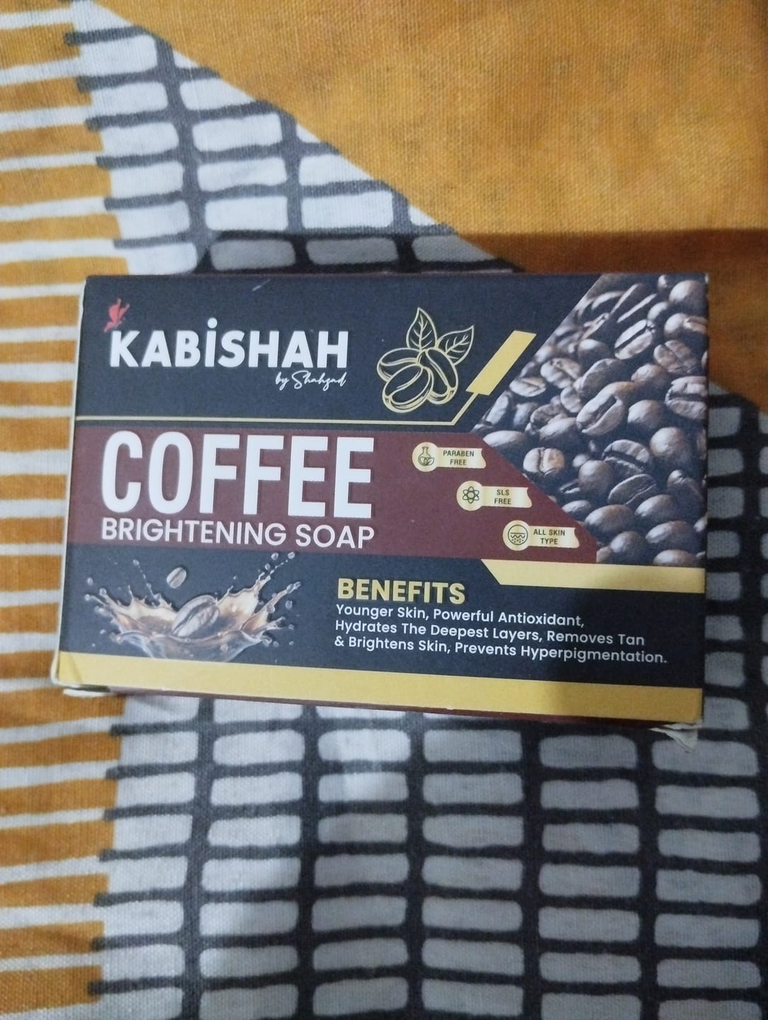 Customer photo review of Coffee Brightening Soap Buy 1 Get 1 Free