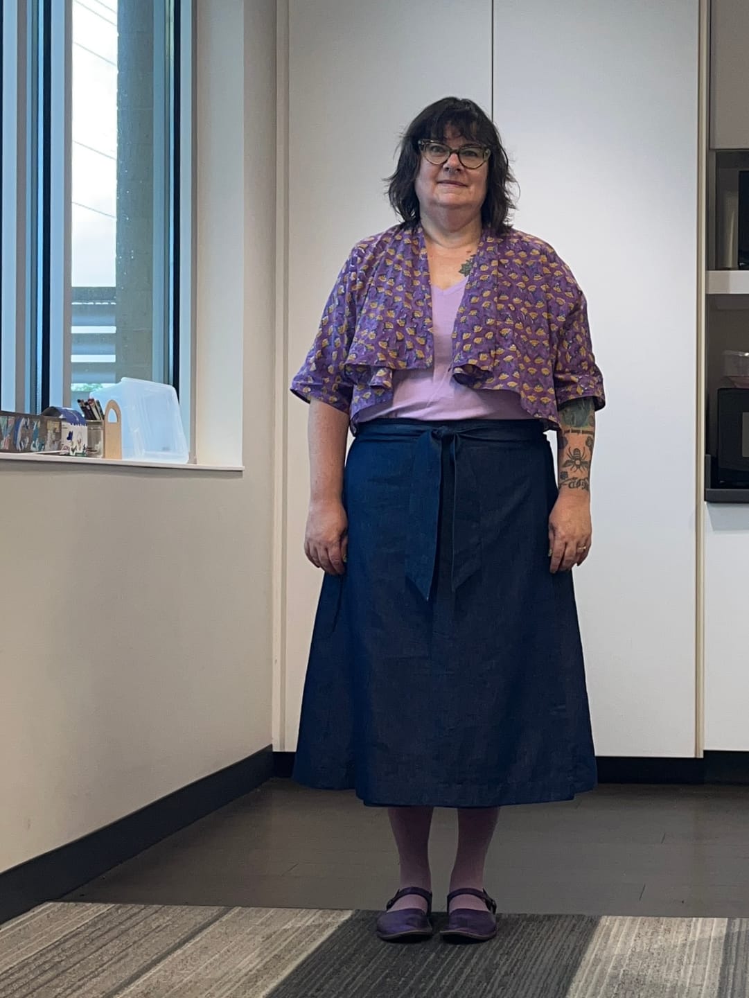 Customer photo review of NEW! Denim Wrap Skirt
