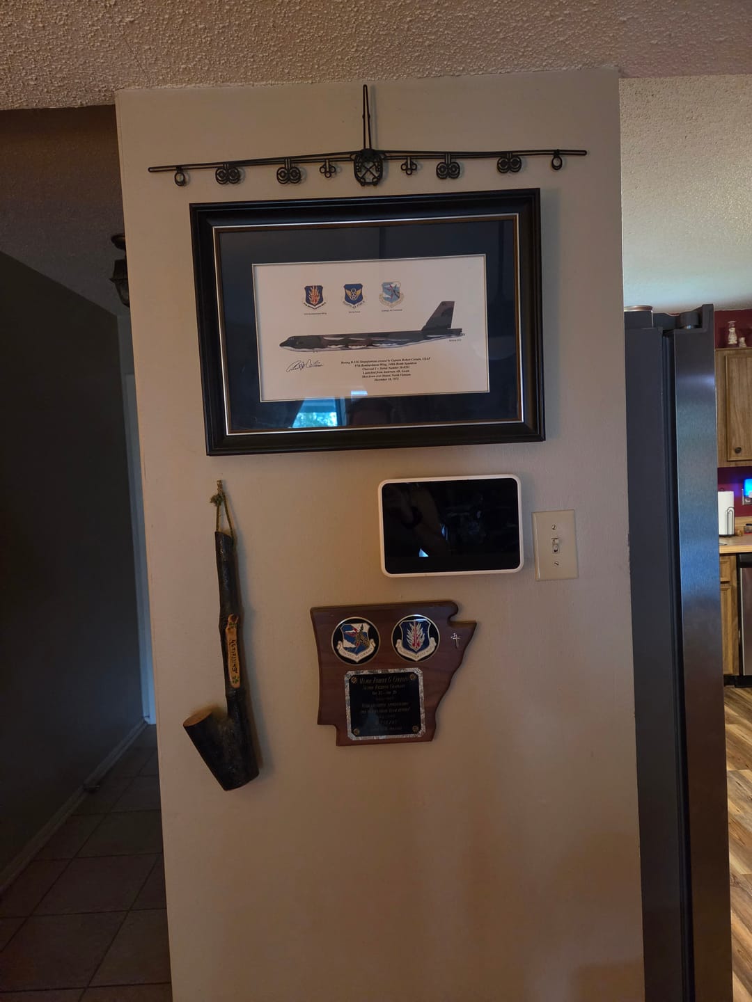 Customer photo review of B-52H Stratofortress Front Metal Aircraft Wall Art - NCP0031