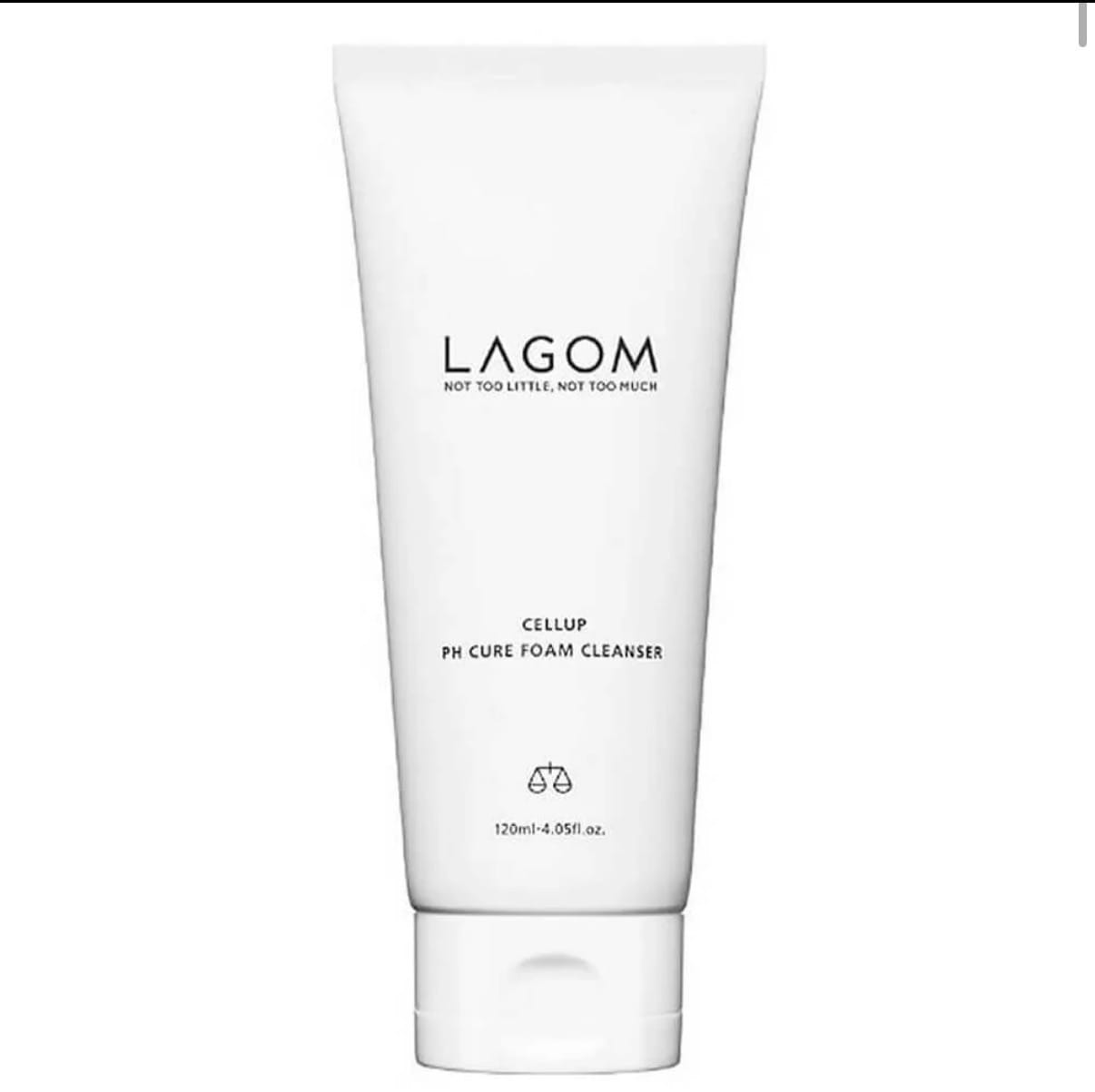 Customer photo review of Mitrinošas vājskābes putiņas sejas mazgāšanai Lagom Cellup Ph Cure Foam Cleanser