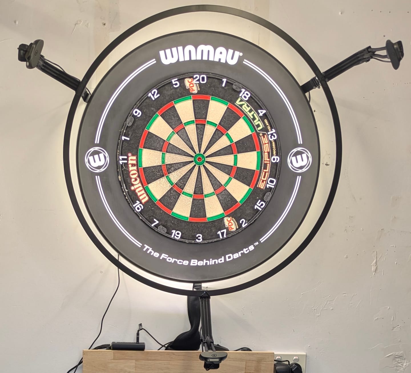 Customer photo review of Winmau - Printed Dartboard Surround