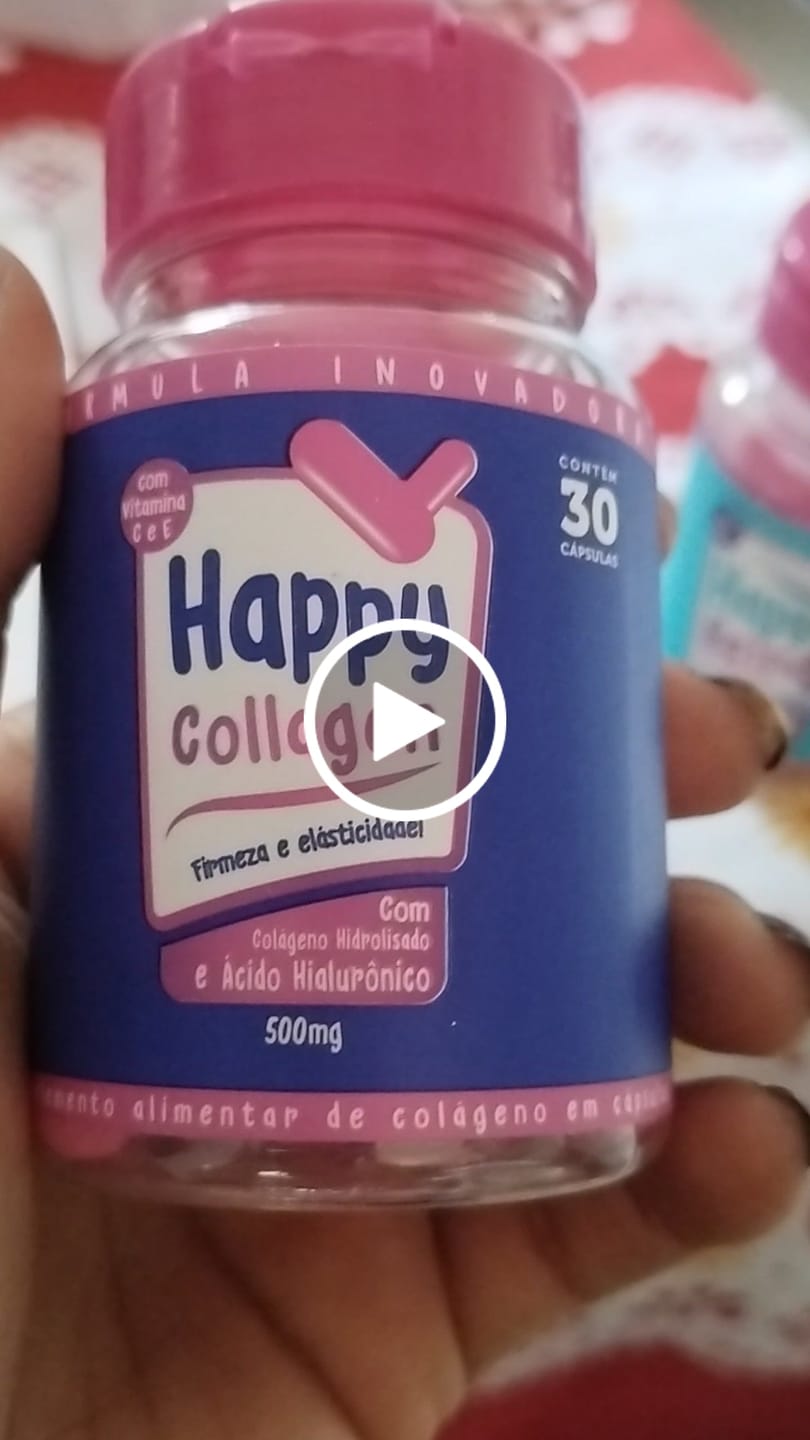 Customer video review of Happy Hair 3 Potes + 1 Colágeno Grátis