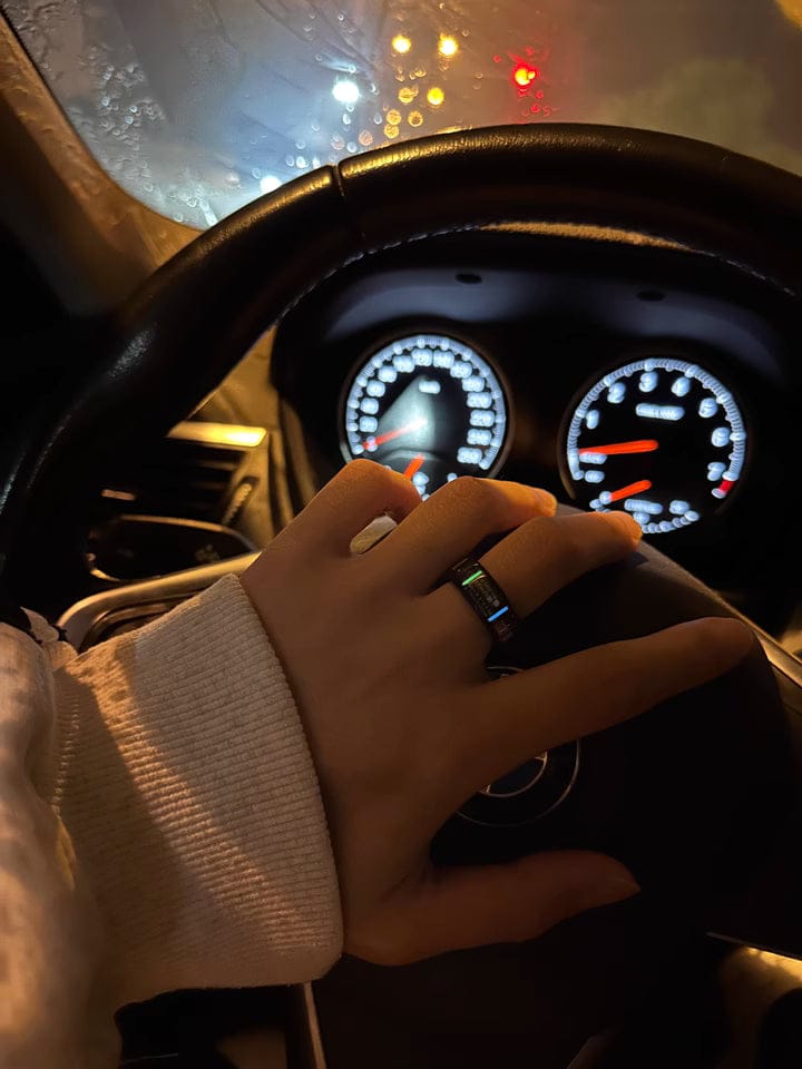 Customer photo review of Handmade Wooden Tritium Glow Ring
