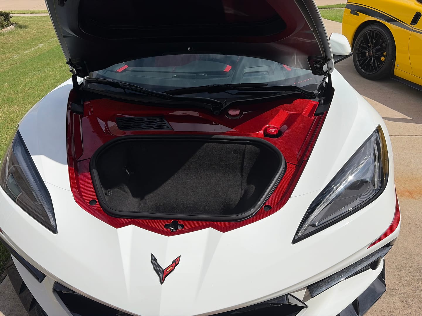 Customer photo review of C8 Corvette Real Carbon Fiber Front Trunk (Frunk) Replacement Trim Panels | Stingray, Z06 & E-Ray (2020–2026 Coupe)