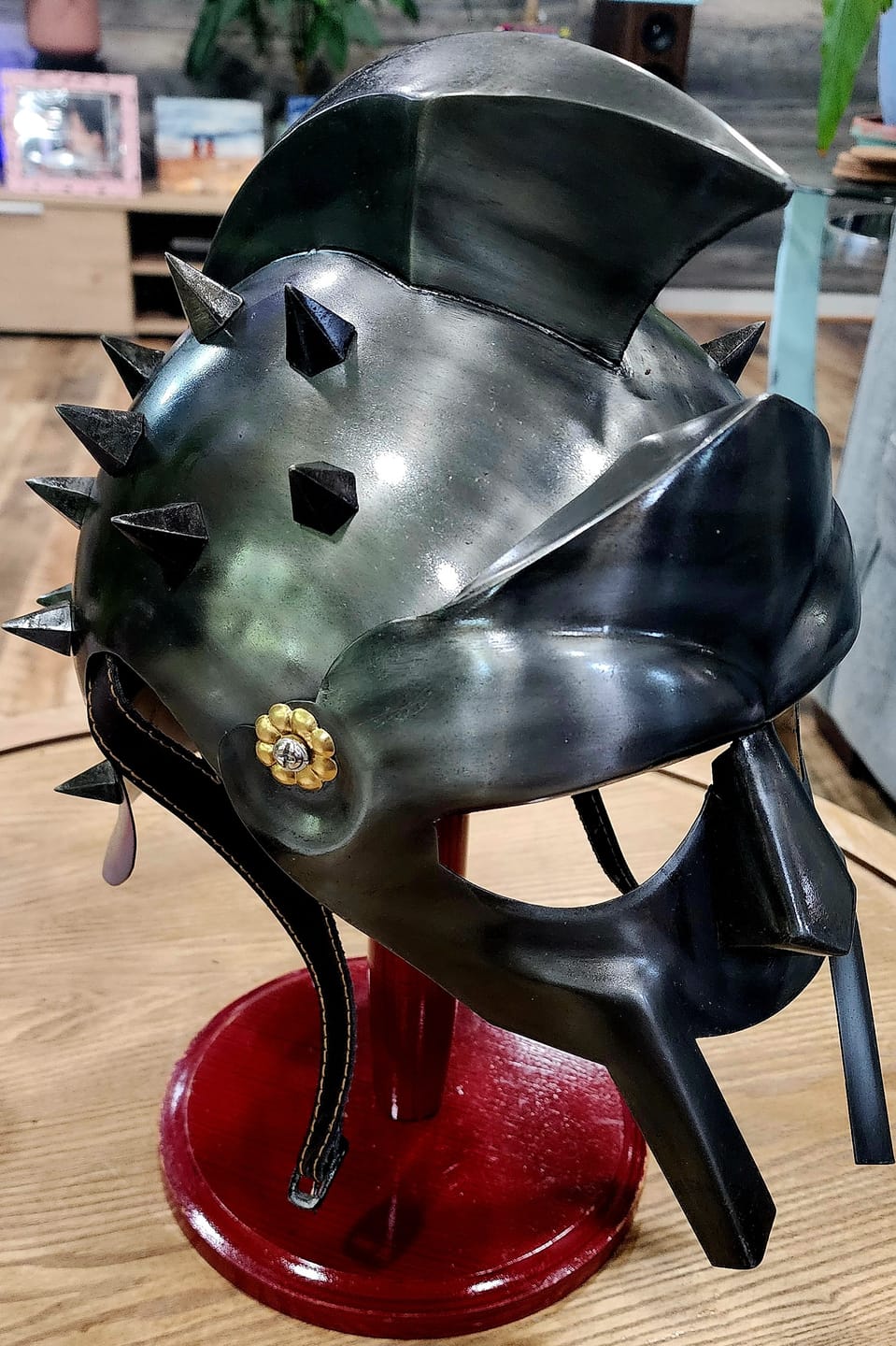 Customer photo review of Roman Gladiator Maximus Helmet - Black