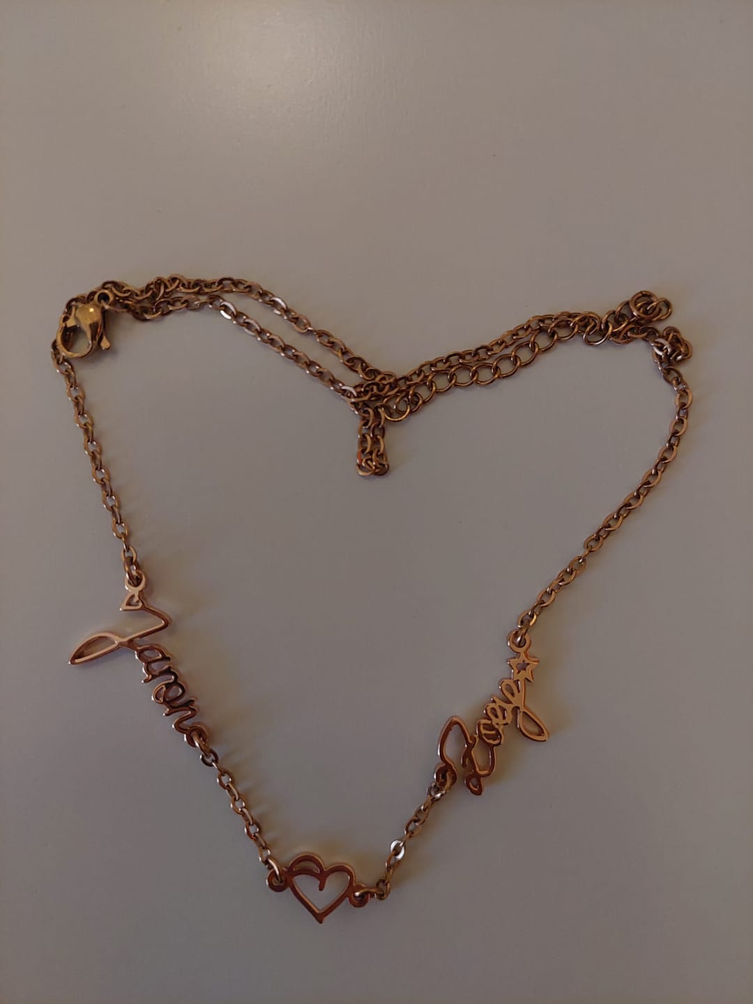 Customer photo review of Schmuck aus Deiner persönlichen Handschrift