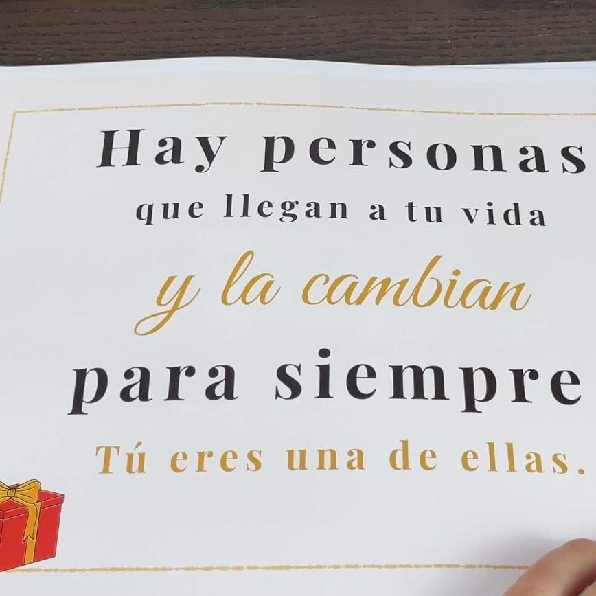 Customer photo review of Álbum de Cumpleaños Imprimible — Hijo/a