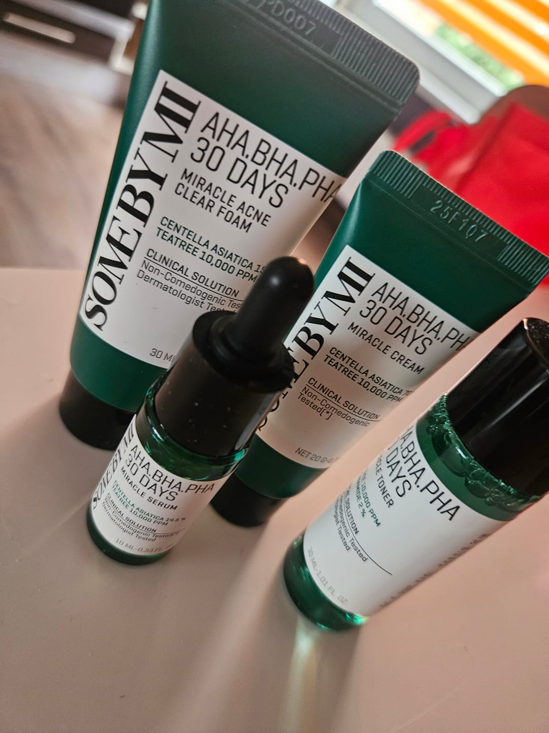 Customer photo review of Mini produktu komplekts ar skābēm problemātiskai ādai Some By Mi AC SOS AHA-BHA-PHA 30 Days Miracle AC SOS Kit