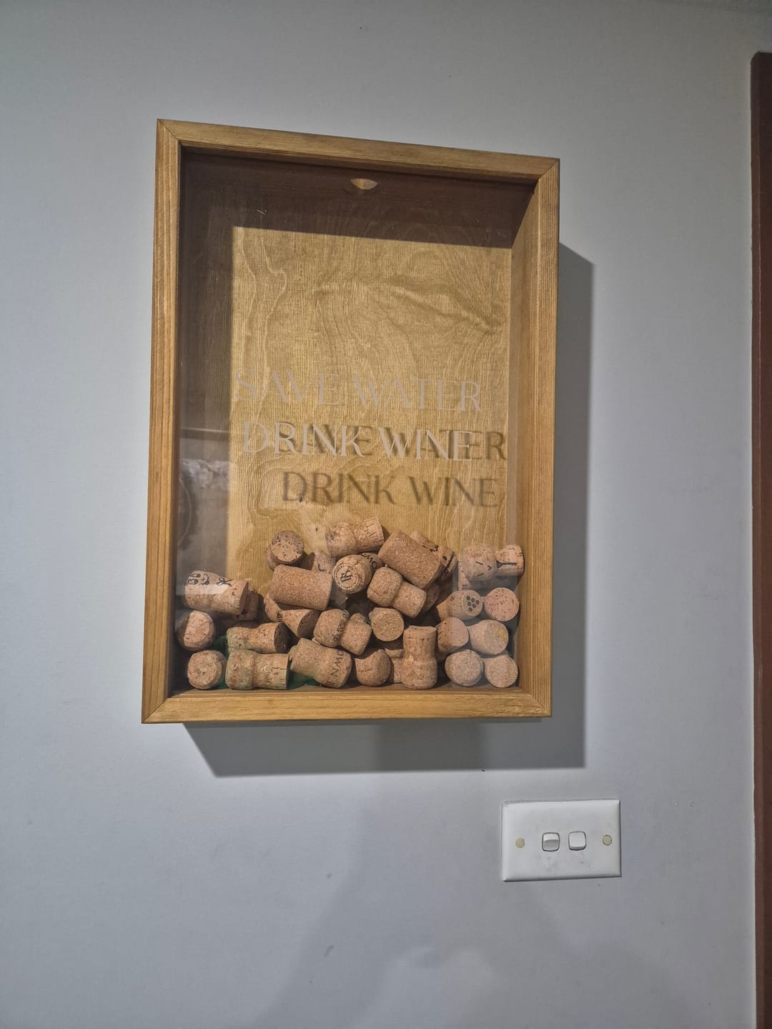 Customer photo review of SAVE WATER DRINK WINE