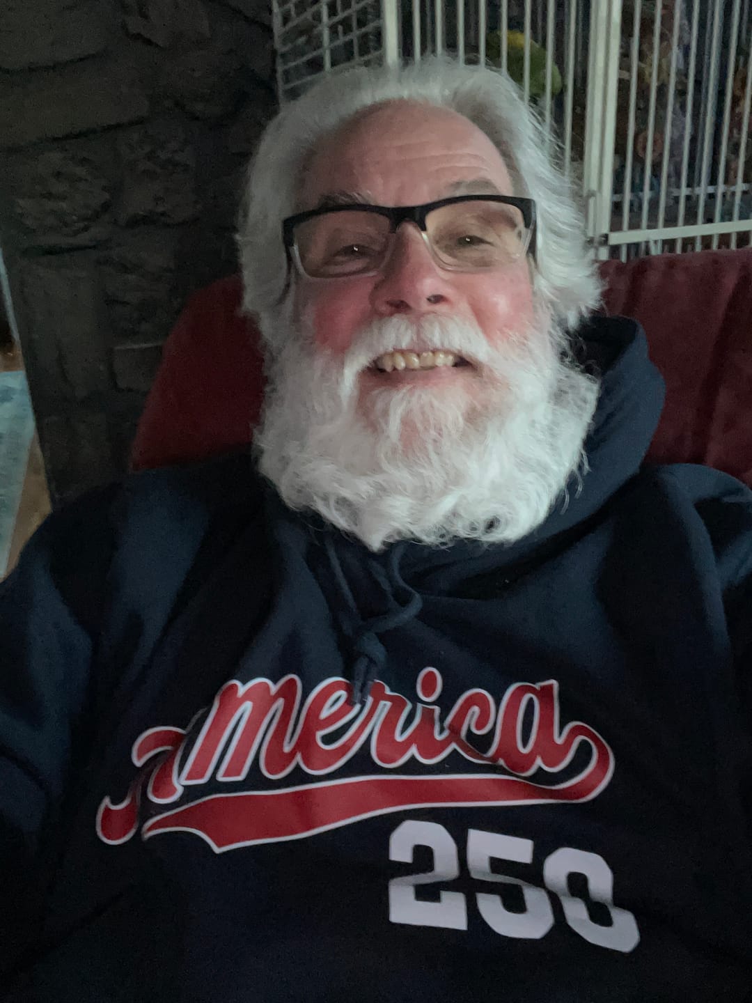 Customer photo review of America 250 Retro Hoodie