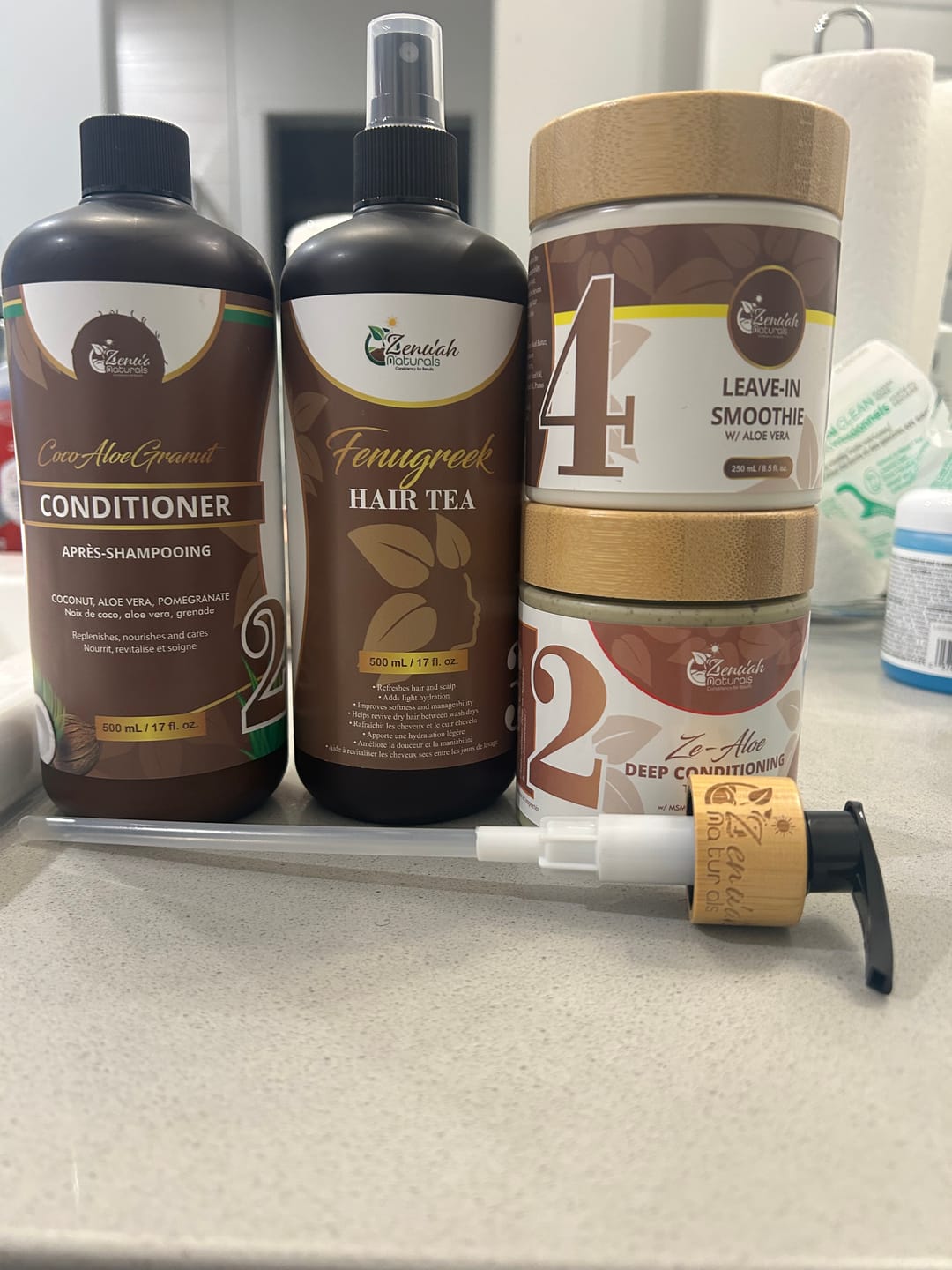 Customer photo review of Infused Ze Oil – Herbal Nourishing Scalp Blend