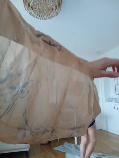 Customer photo review of Gilly Tie Dye V-Neck Blouse