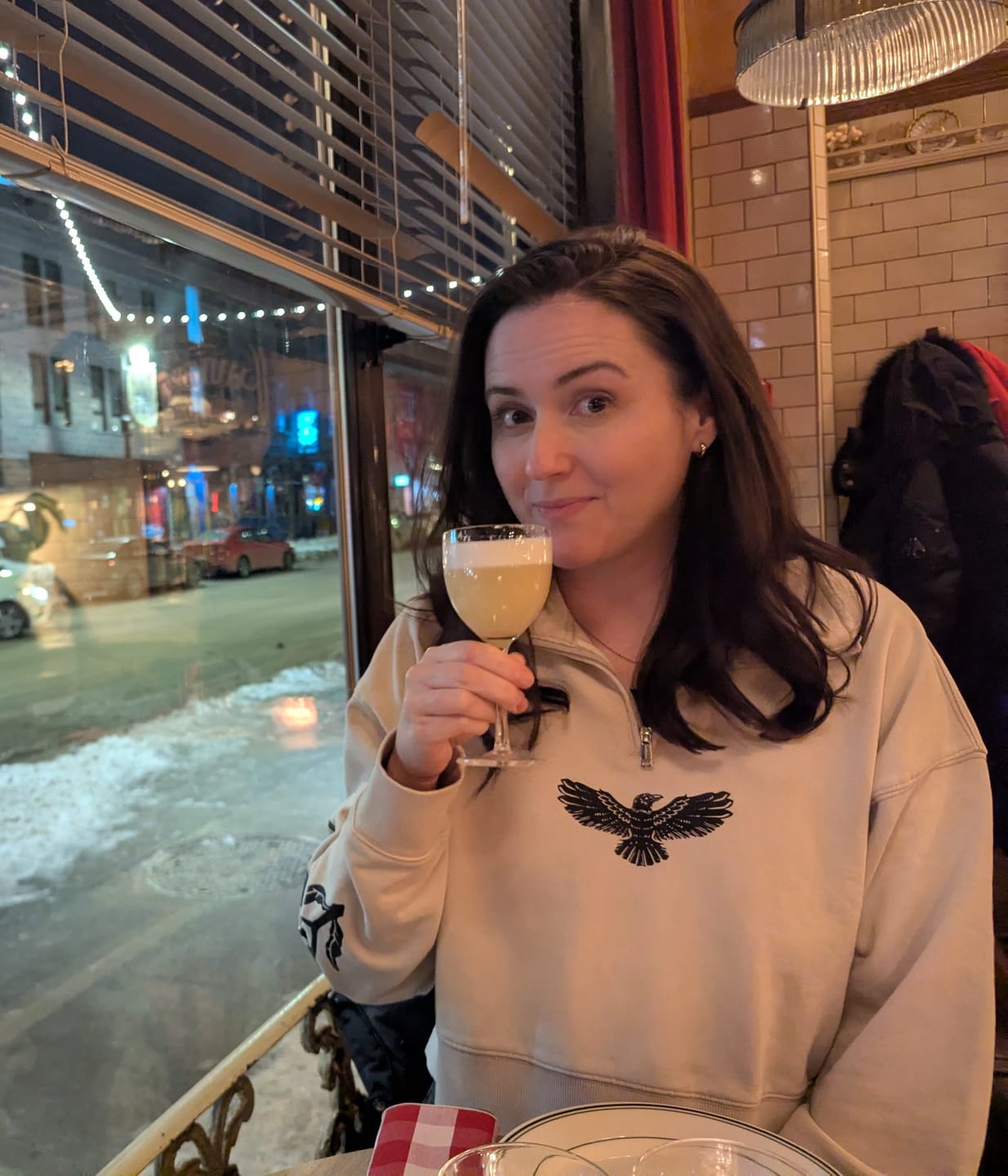 Customer photo review of Adapting 1/4 Zip Sweater