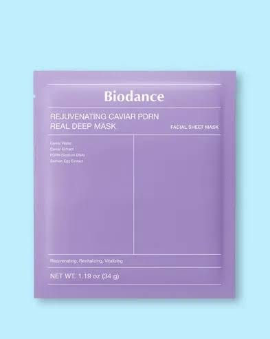 Customer photo review of Nakts hidrogēla maska Biodance Rejuvenating Caviar PDRN Real Deep Mask