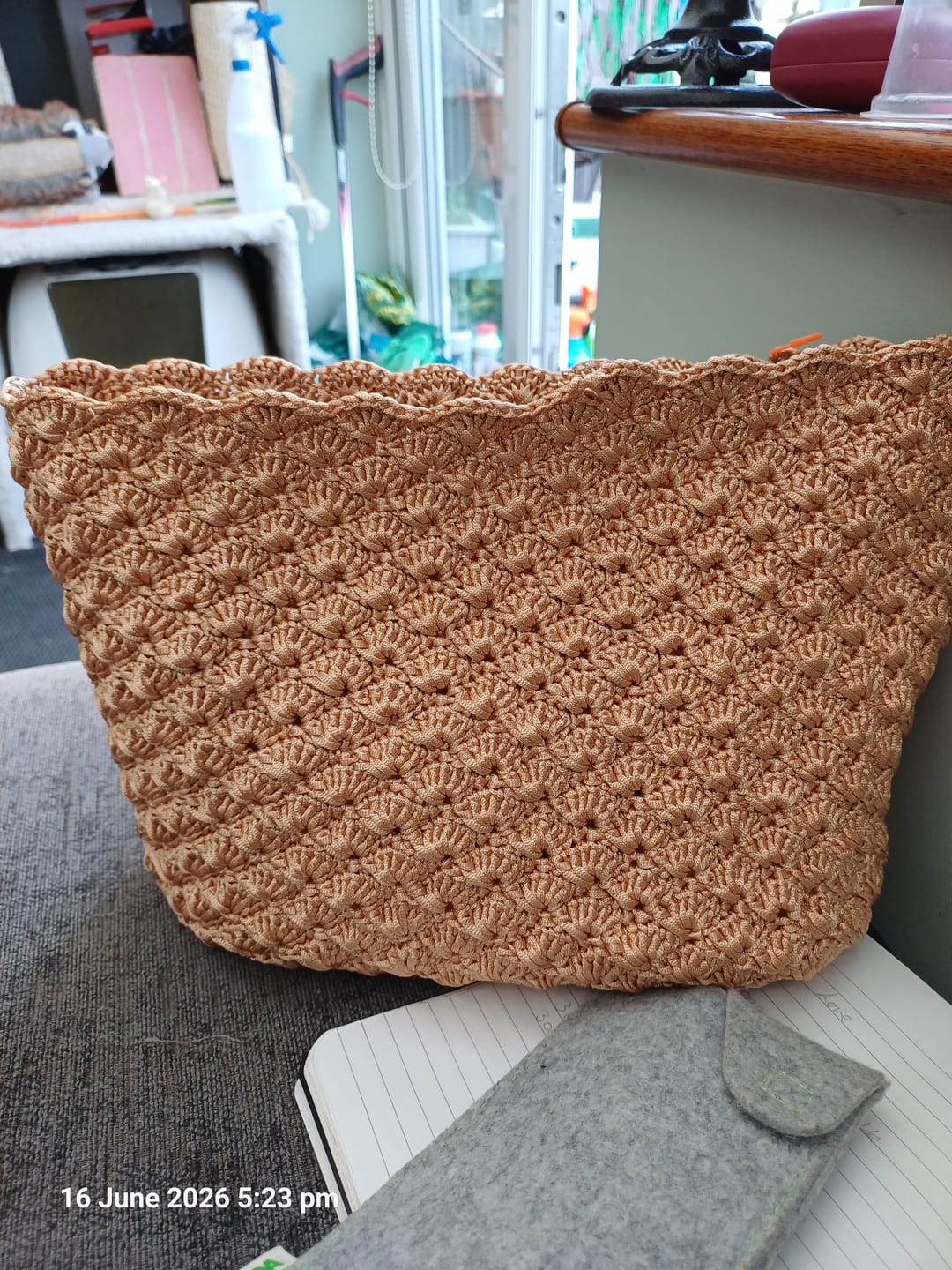 Customer photo review of Aveline crochet Shoulder Bag Kit