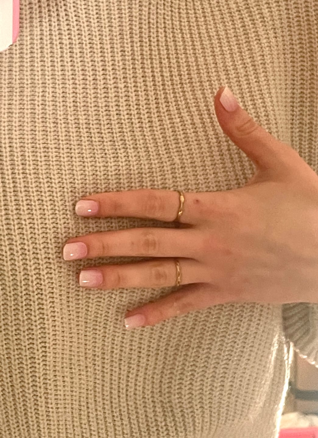 Customer photo review of UV Gel: Babyboomer Pink