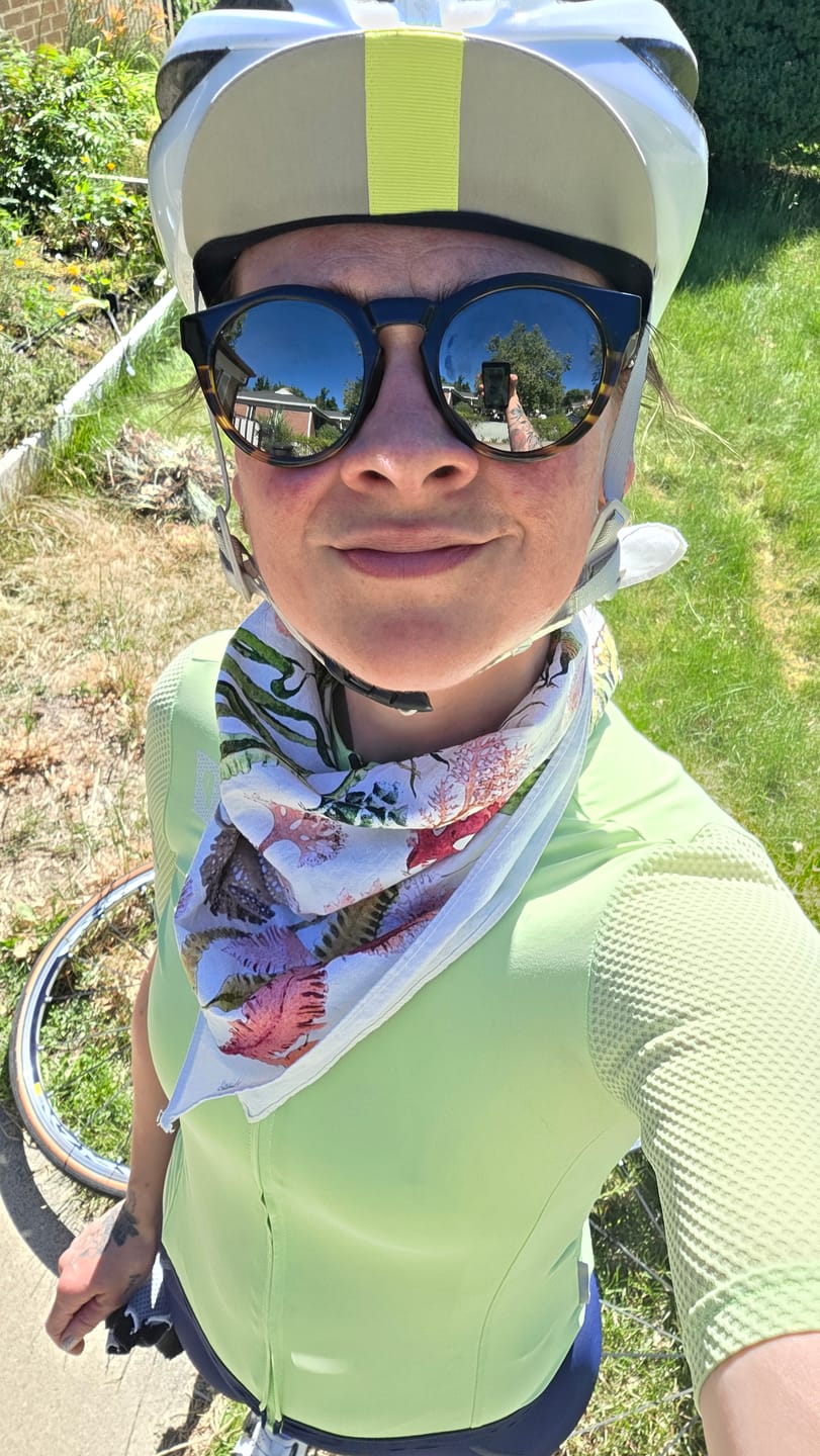 Customer photo review of Seaweed Bandana