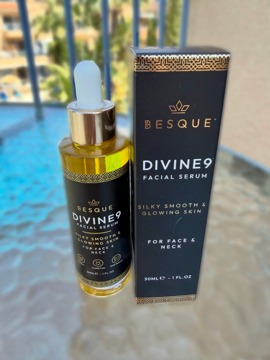 Customer photo review of DIVINE9 Facial Serum | 30ml