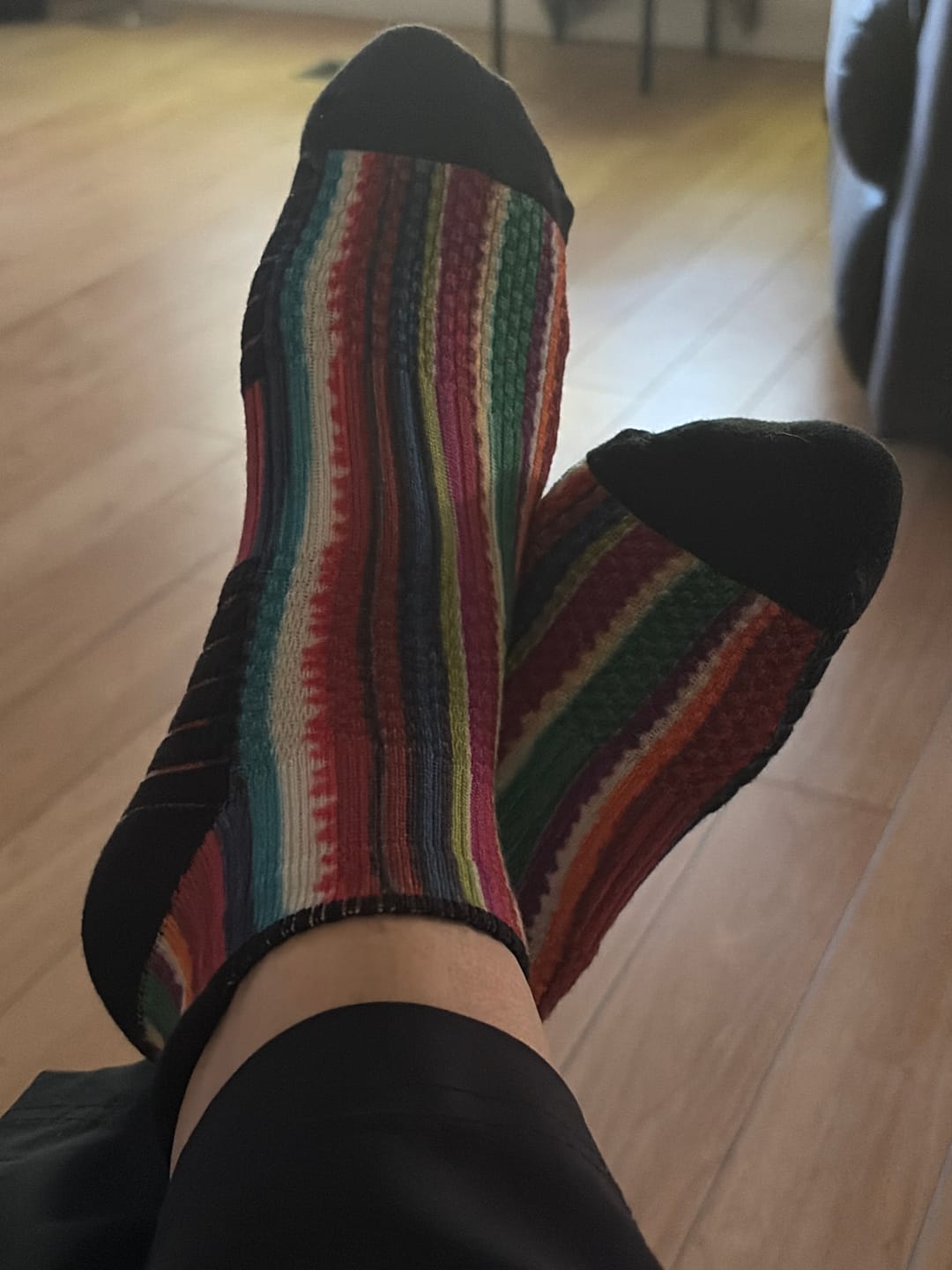 Customer photo review of Fiesta Ankle Compression Socks 5-Pack Bundle
