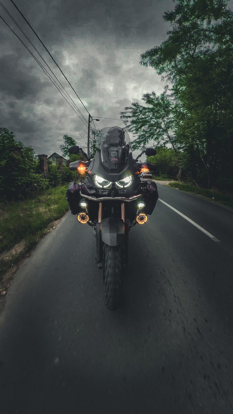 Customer photo review of Motorcycle Lights – The World’s Smartest Motorcycle Auxiliary Lighting System