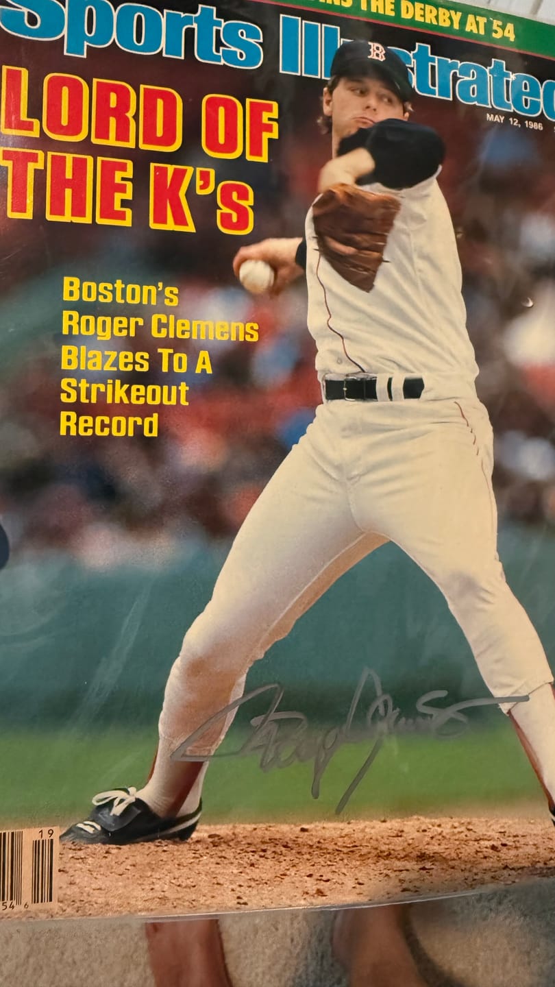 Customer photo review of Roger Clemens Autograph Signing