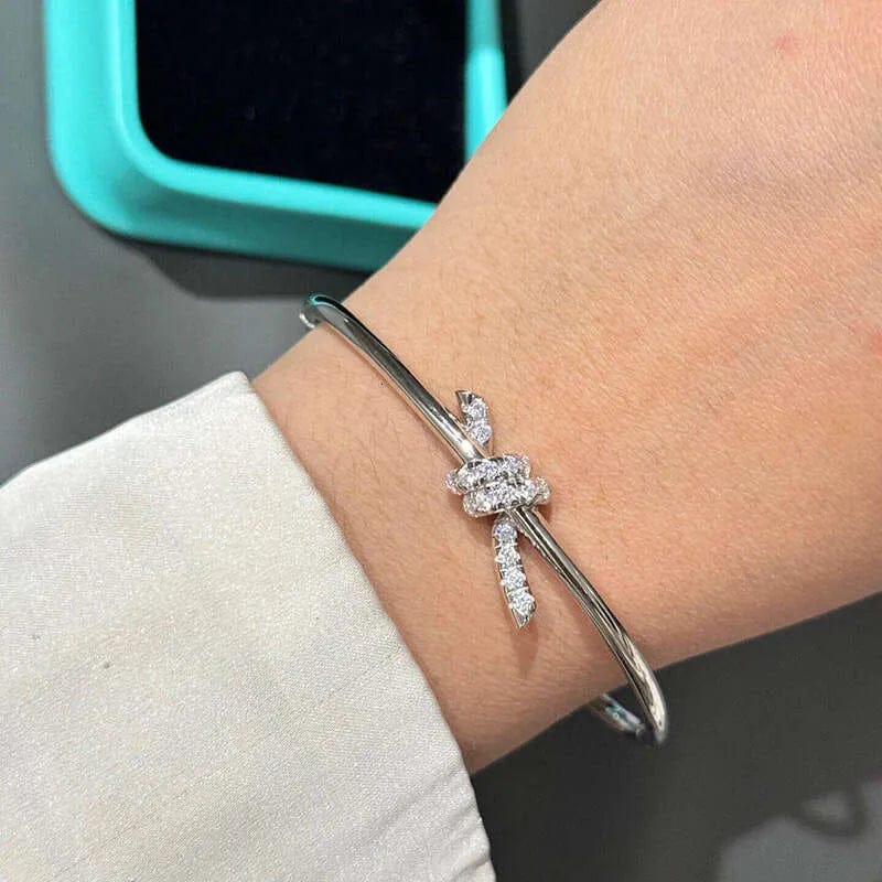 Customer photo review of Knot Wire Bangle