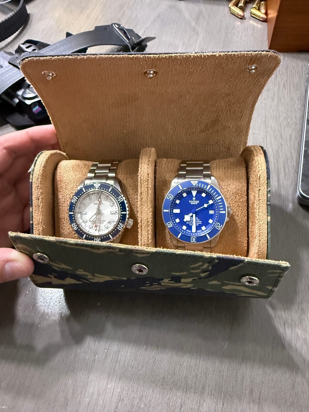 Customer photo review of W.O.E. Watch Tube - Tiger Stripe
