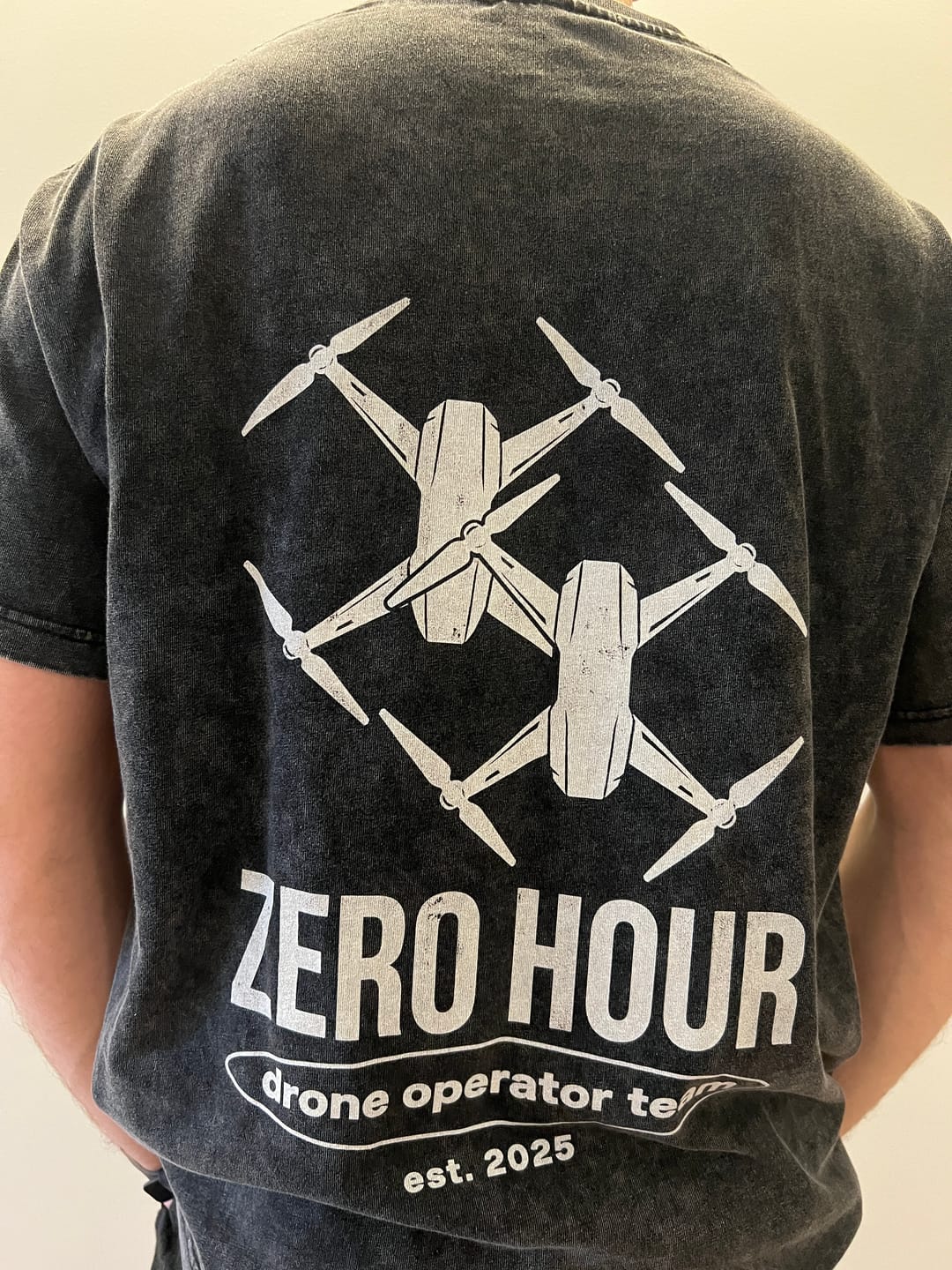 Customer photo review of Drone Team Oversized T-Shirt