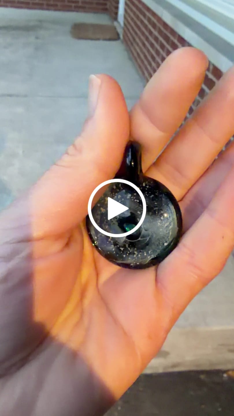 Customer video review of Deep Space Pendant with Opal Planet and Cremation Ashes