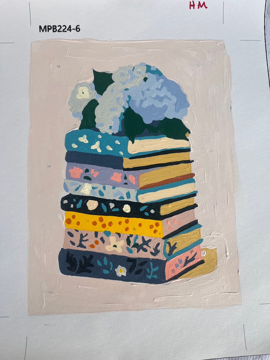 Customer photo review of 6 Mini Paintings - Colorful Books Set