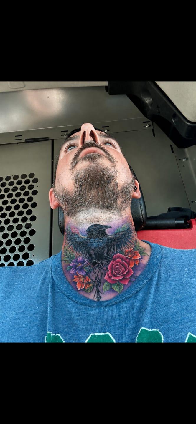 Customer photo review of Painless Tattoo Numbing Spray