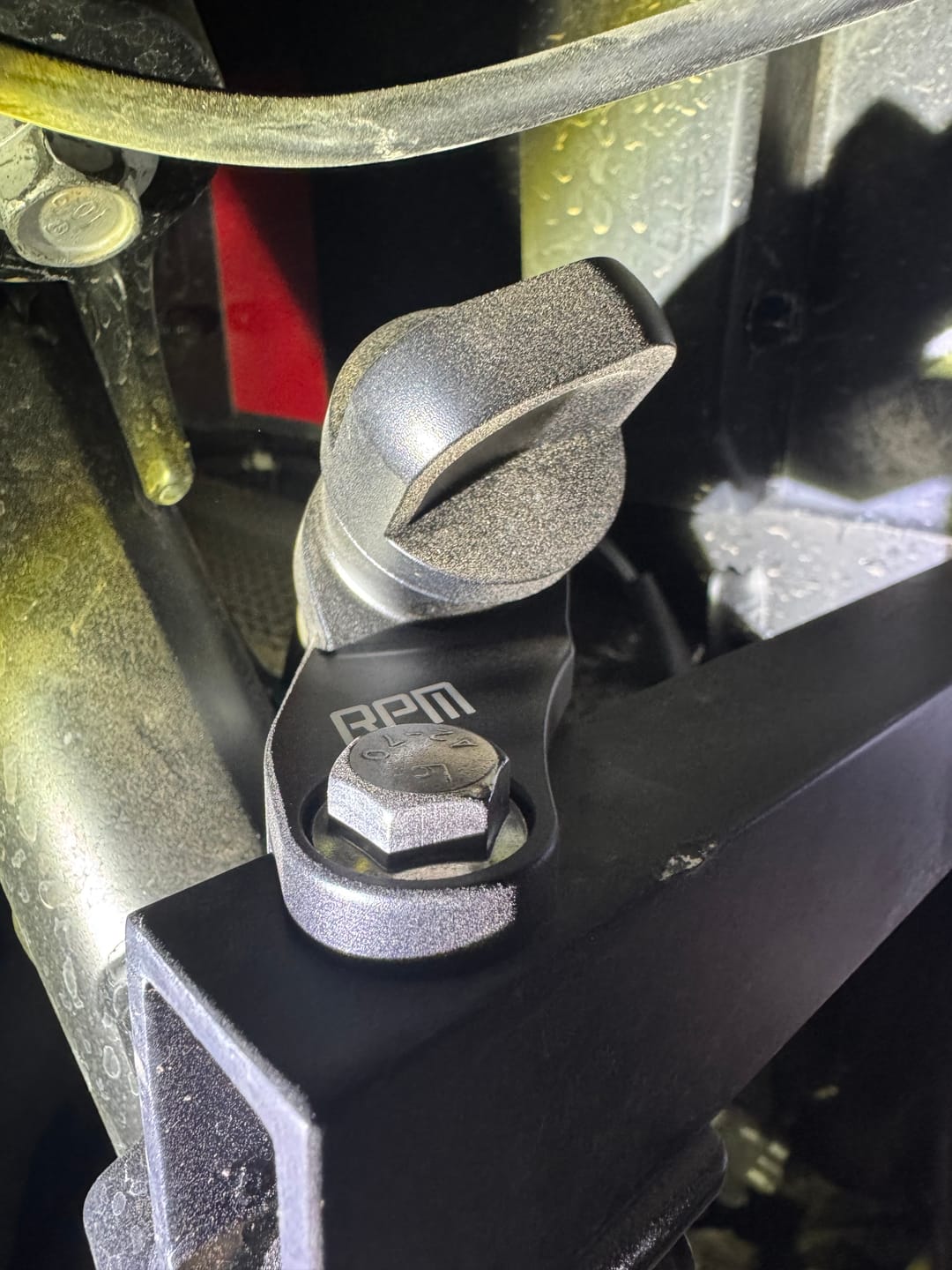 Customer photo review of RPM Polaris RZR Pro R Oil Filler Adapter Plate / Turbo Return