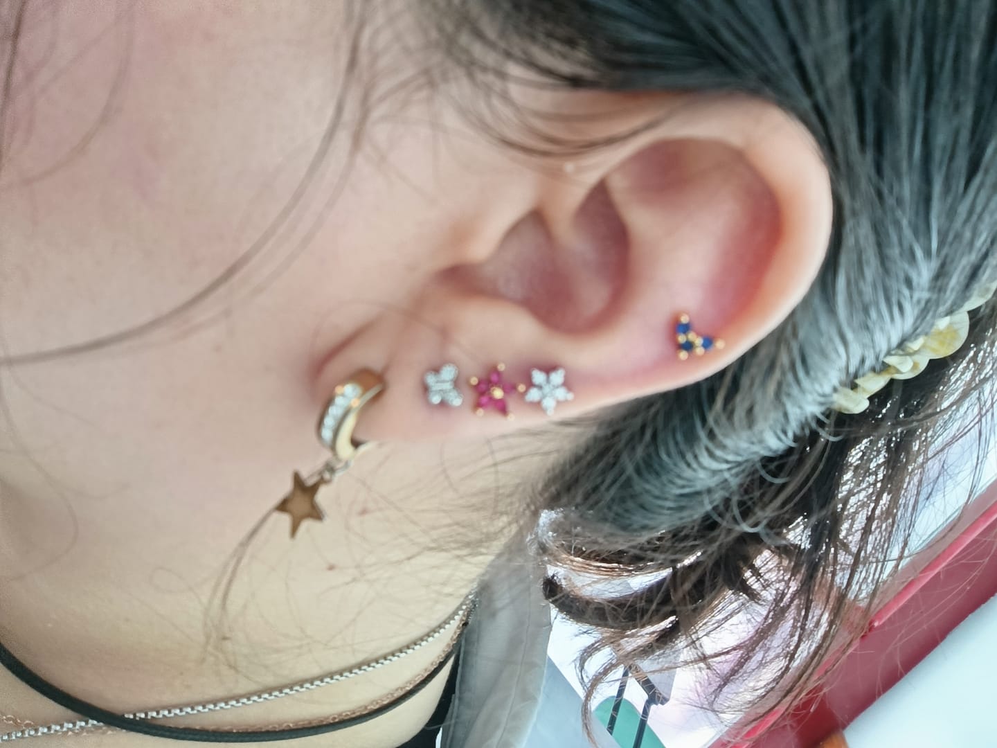 Customer photo review of Piercings Coleccion Rosa