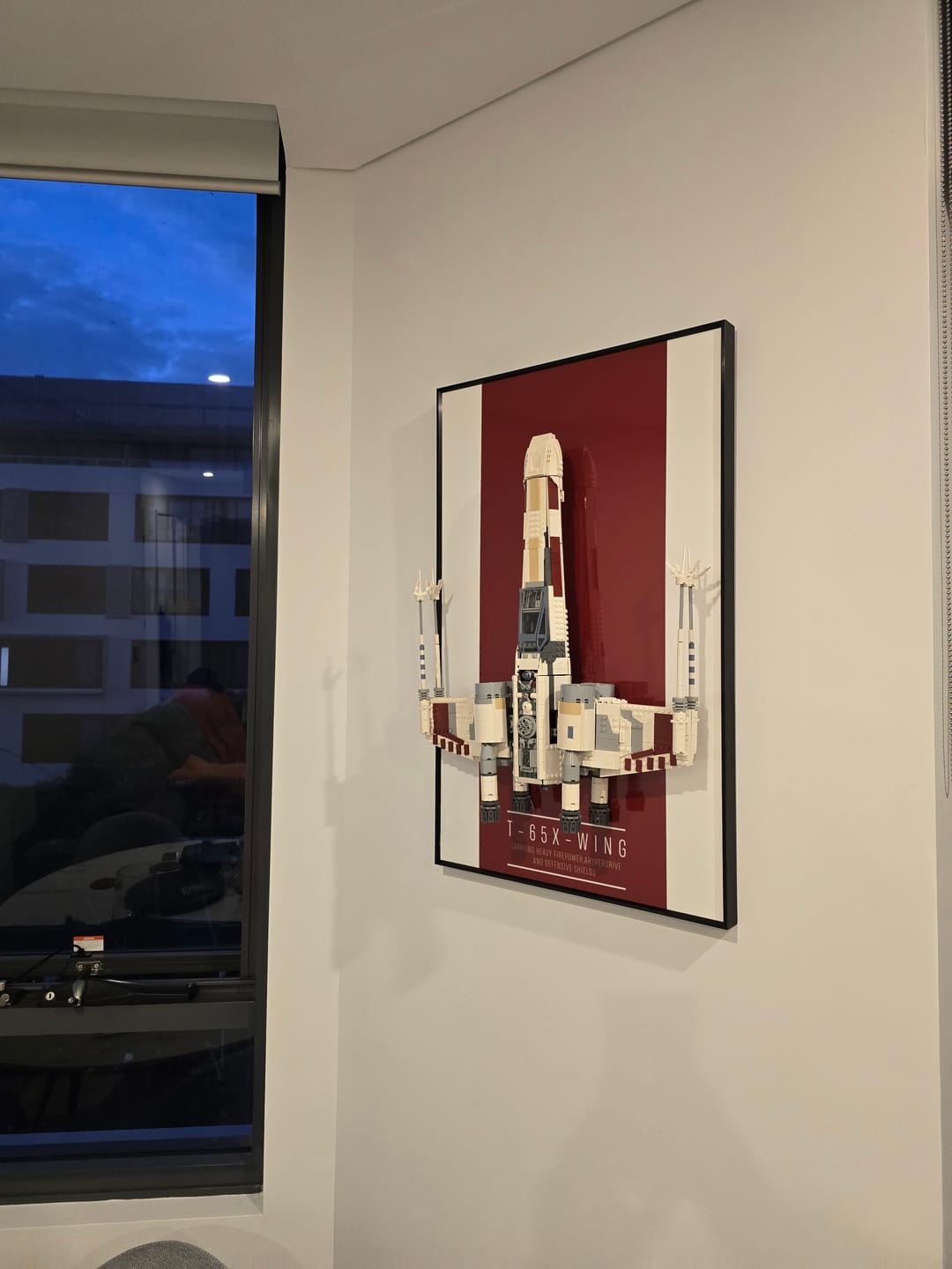 Customer photo review of Wall Display Frame for LEGO® 75355 Star Wars™ X-Wing Starfighter™