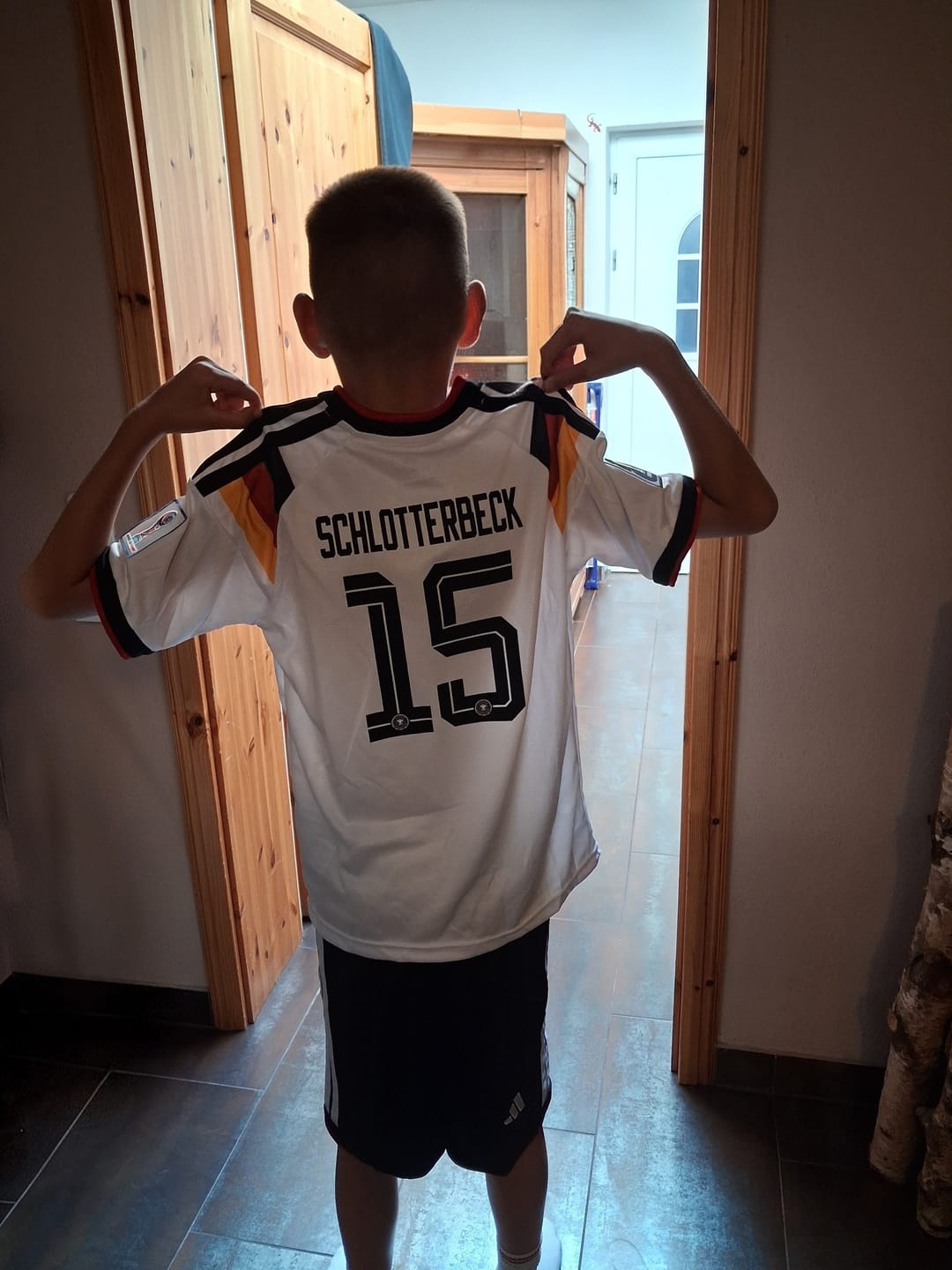 Customer photo review of Nico Schlotterbeck Germany 2026 World Cup Home Jersey Trikot Maillot