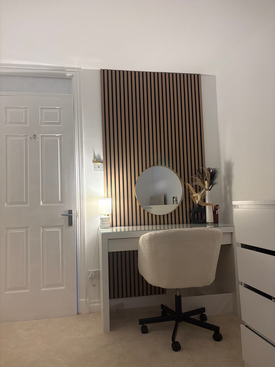 Customer photo review of Premium Acoustic Wall Panels - Natural Oak