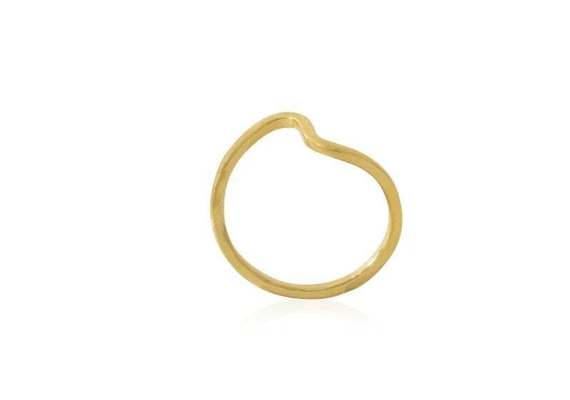 Customer photo review of Abstract Curve Ring