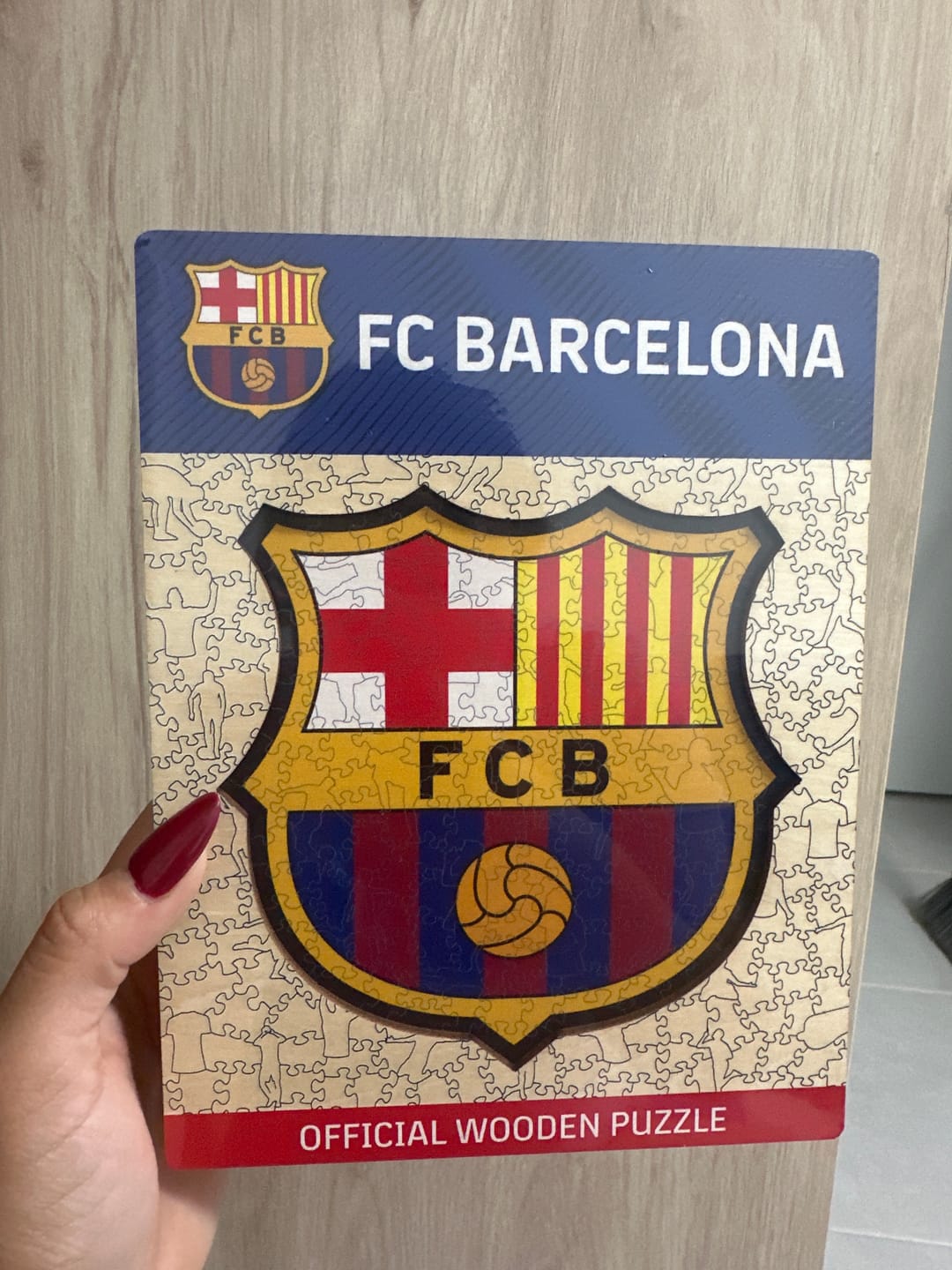 Customer photo review of FC Barcelona® Logo - Puzzle de Madera