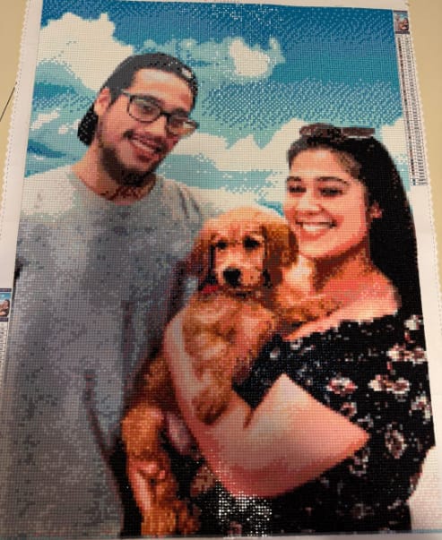 Customer photo review of Custom Diamond Painting Kits