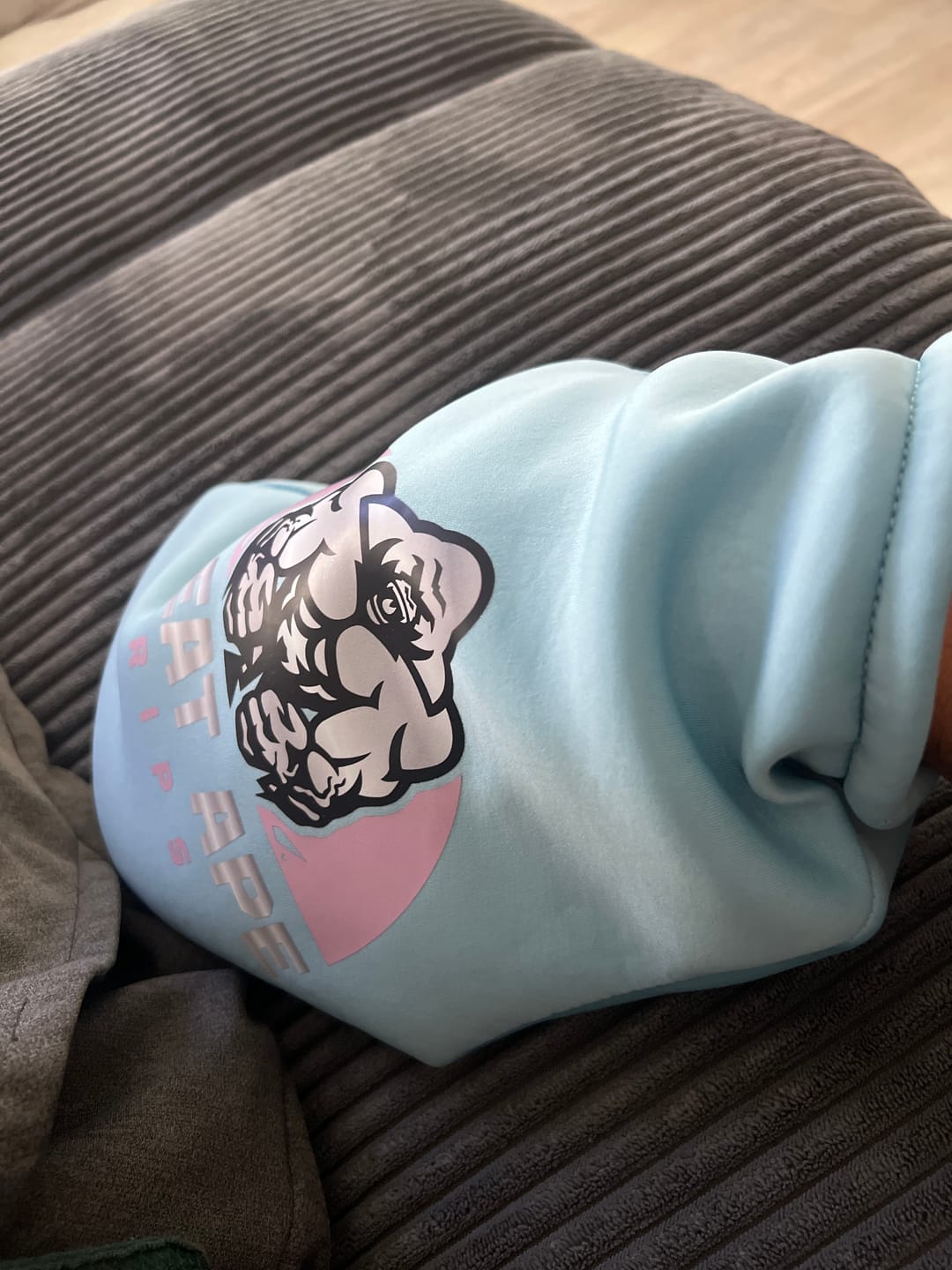 Customer photo review of GREAT APE GRIPS - BABY BLUE