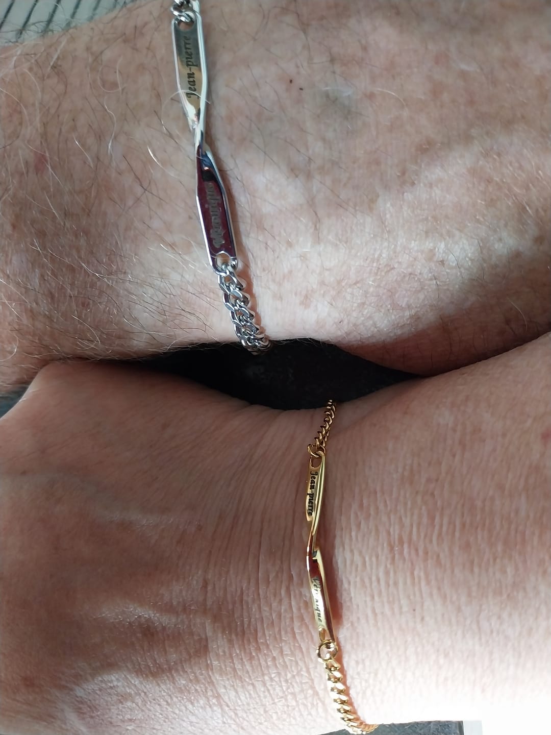 Customer photo review of Infinity Bond Matching Bracelet