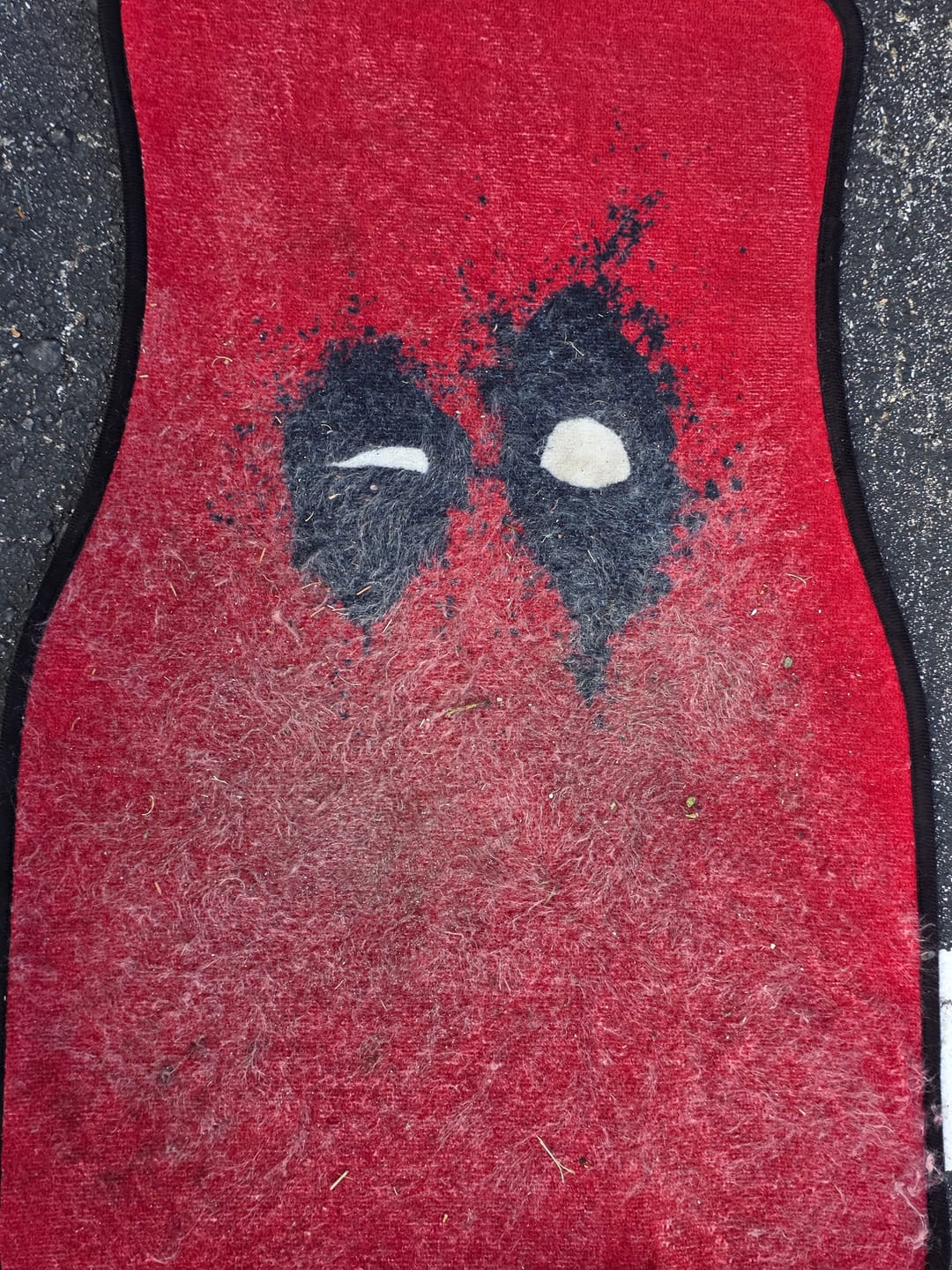 Customer photo review of Deadpool Eyes Car Floor Mats Funny Car Accessories