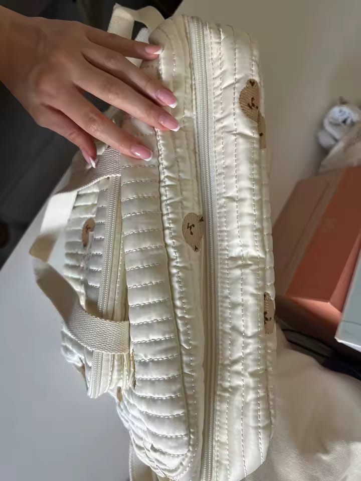 Customer photo review of Multi-Pocket Diaper Shoulder Bag