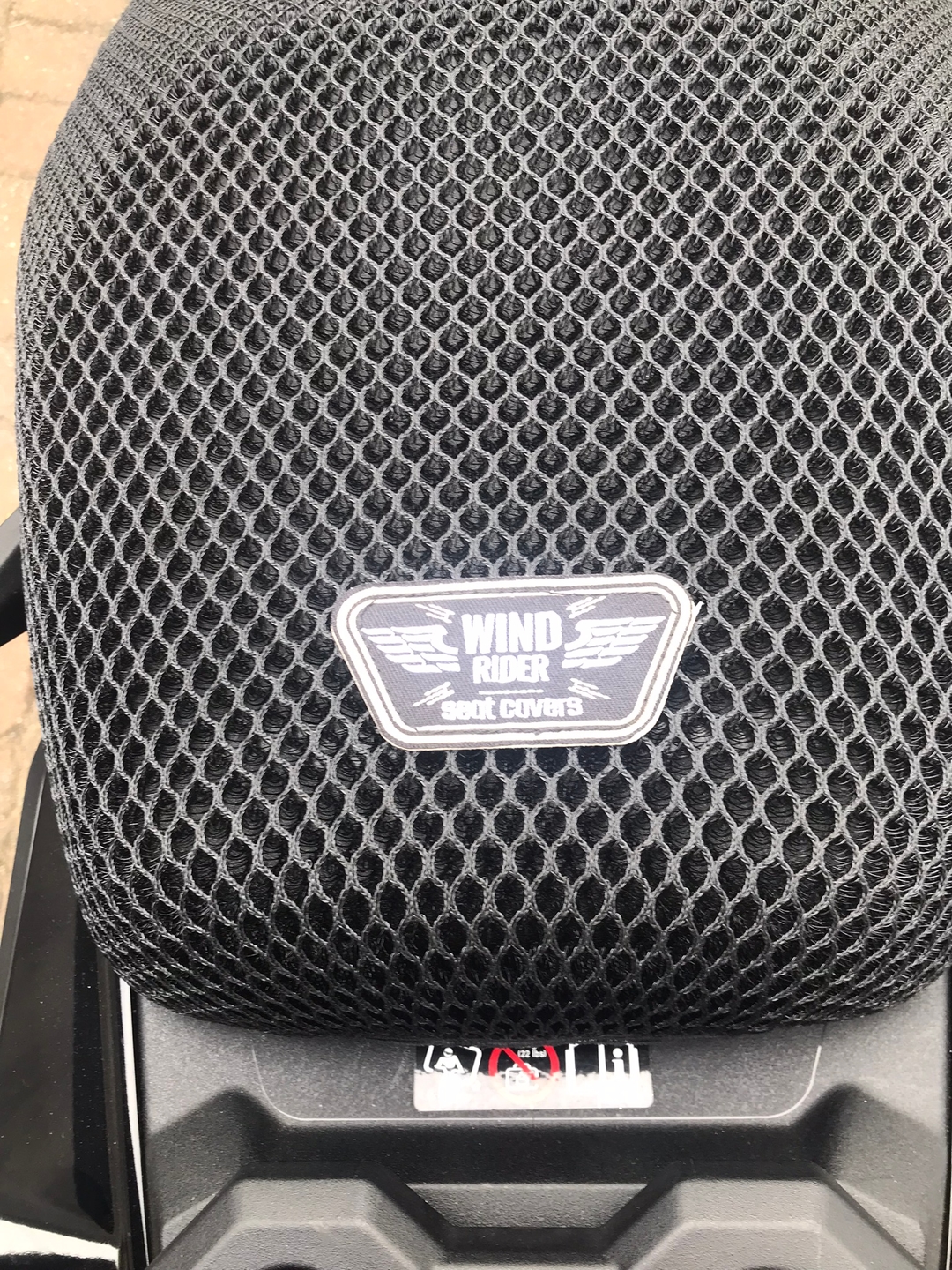 Wind Rider mesh seat cover on a Honda Goldwing GL1800