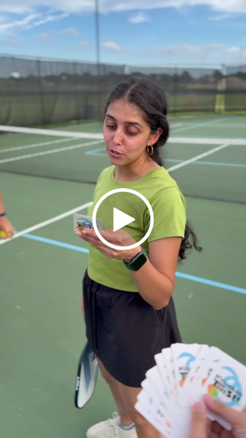 Customer video review of Pickleball Twist™ — The On-Court Pickleball Card Game