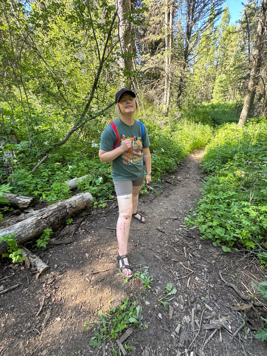 Customer photo review of Let Our Parks Bloom T-Shirt