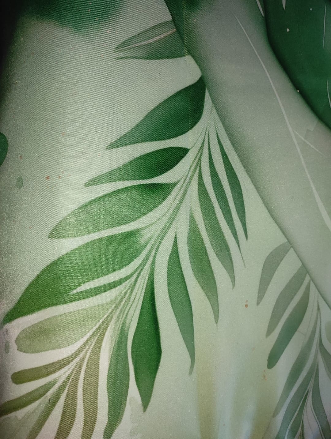 Customer photo review of Copriletto Estivo, Coperta Leggera, Lenzuola Copriletto Palmwater Salvia